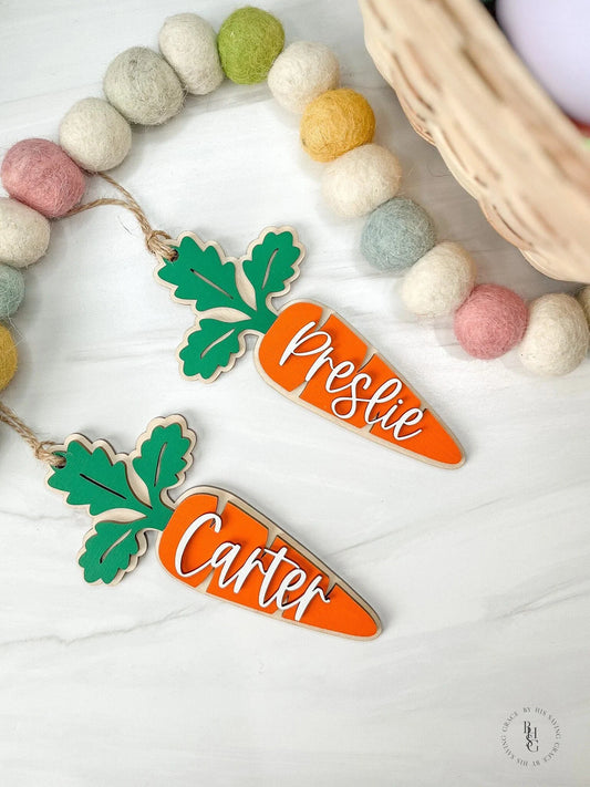 Easter Carrot Name Tag