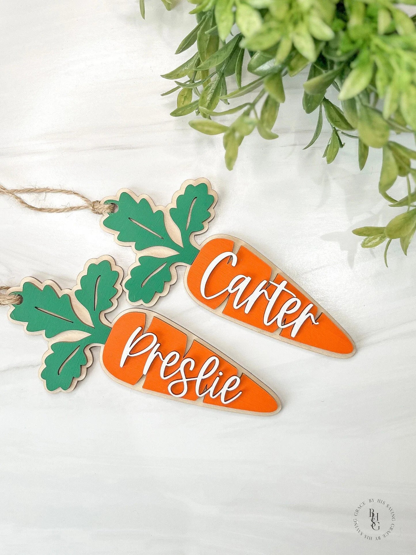 Easter Carrot Name Tag