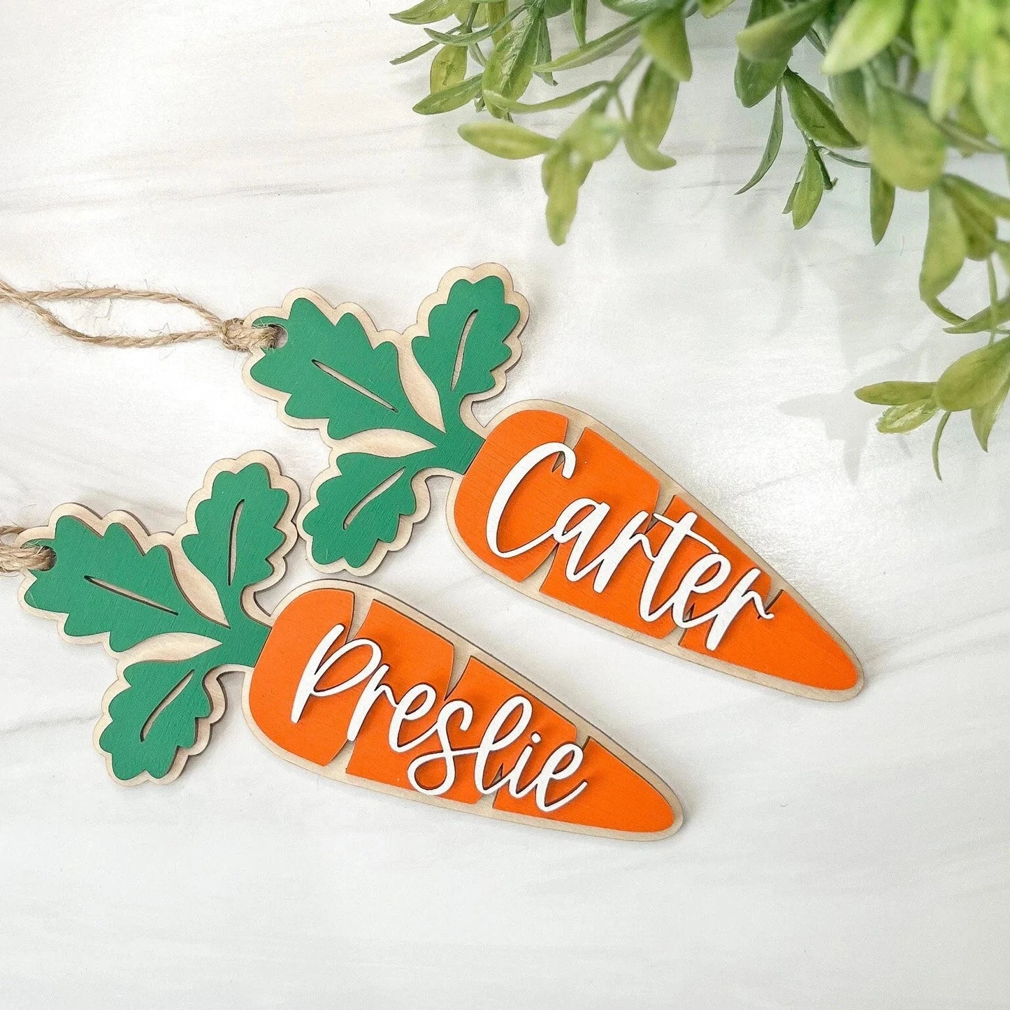 Easter Carrot Basket Tag