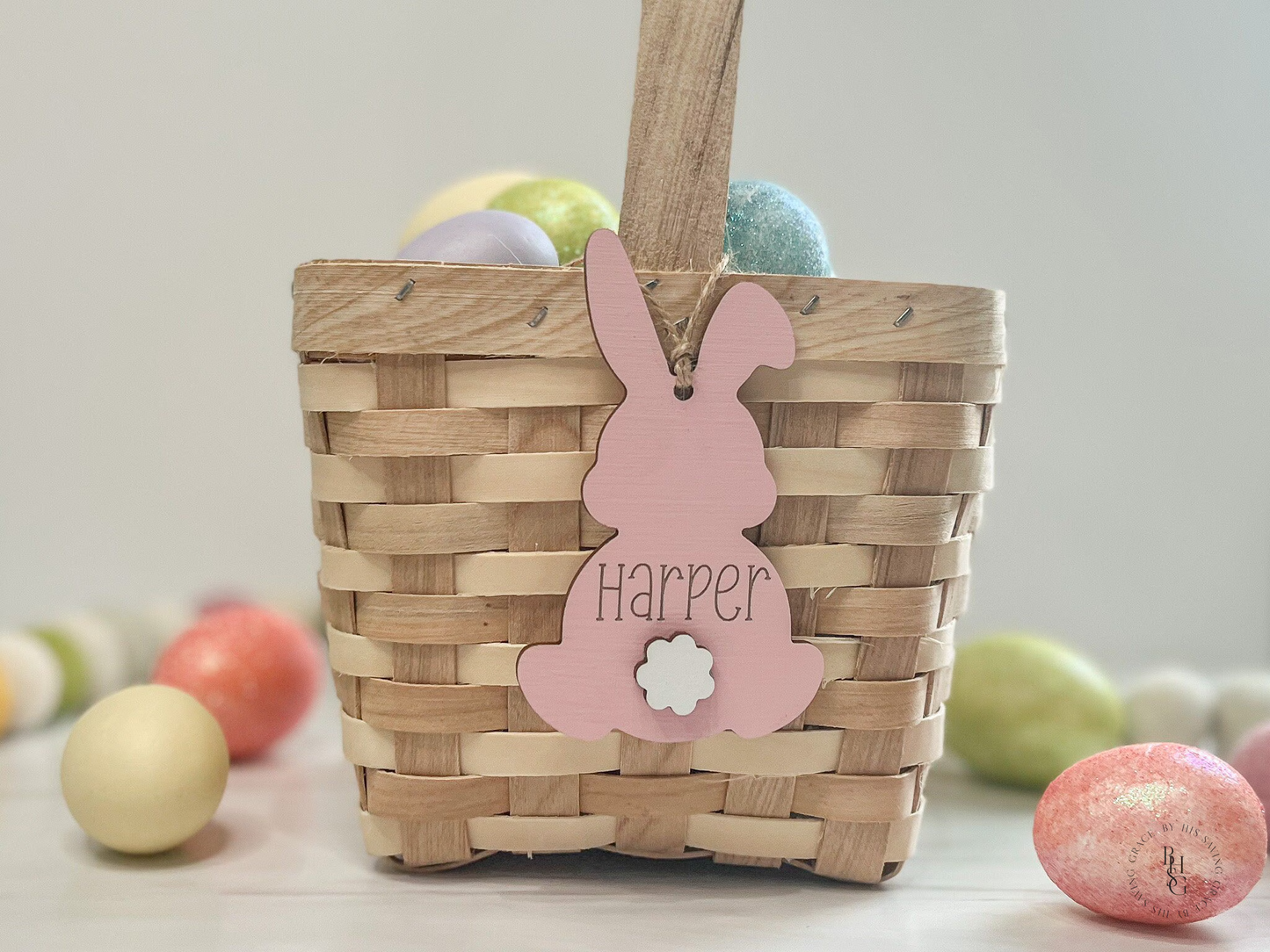 Cotton Tail Easter Bunny Tag