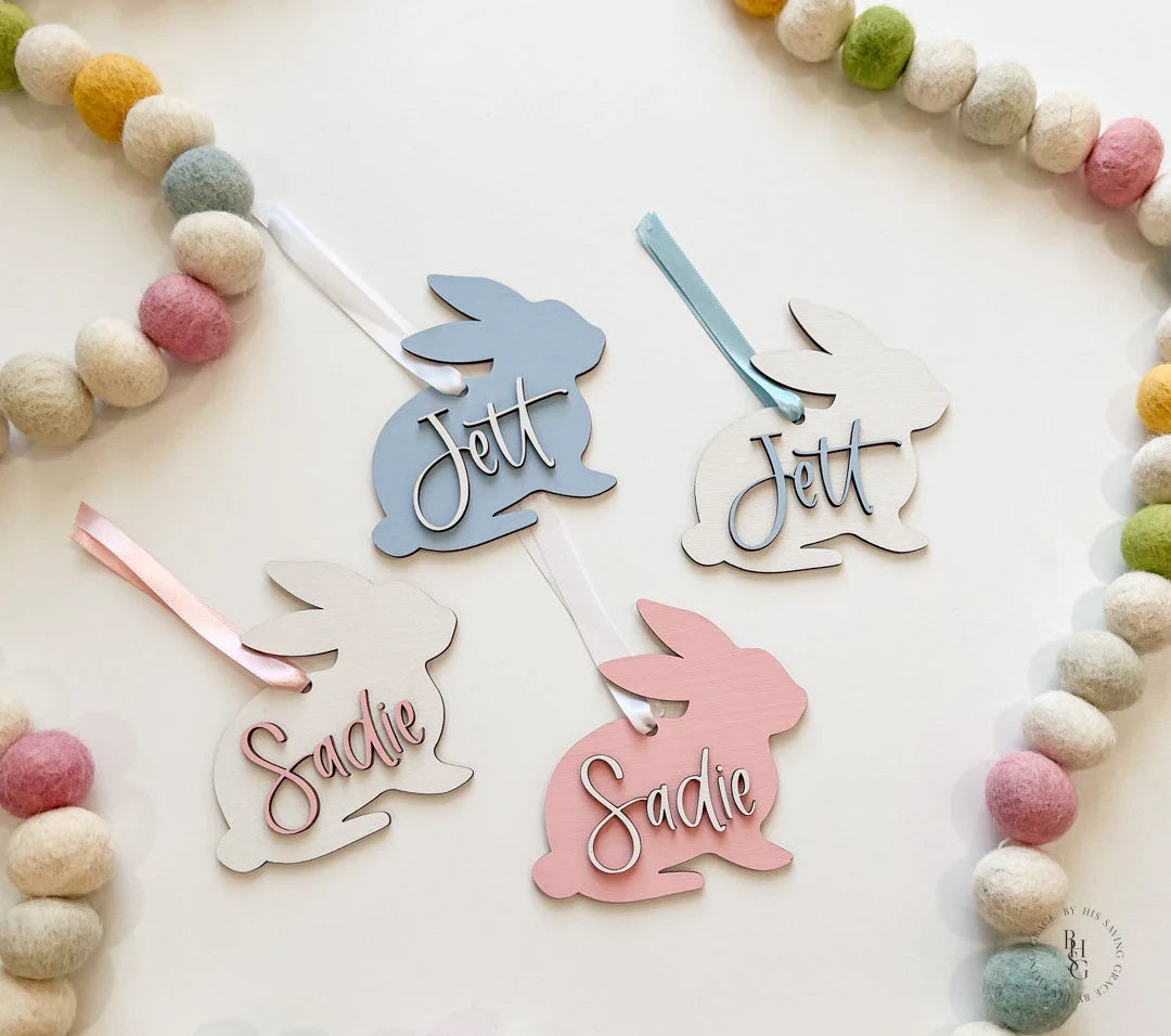 Easter Rabbit with Name Tag