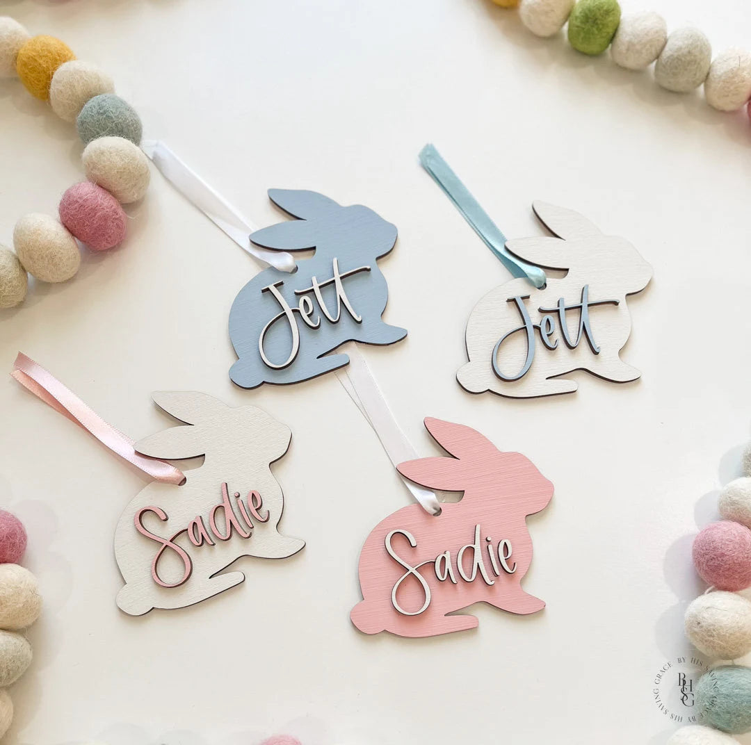 Easter Rabbit with Name Tag
