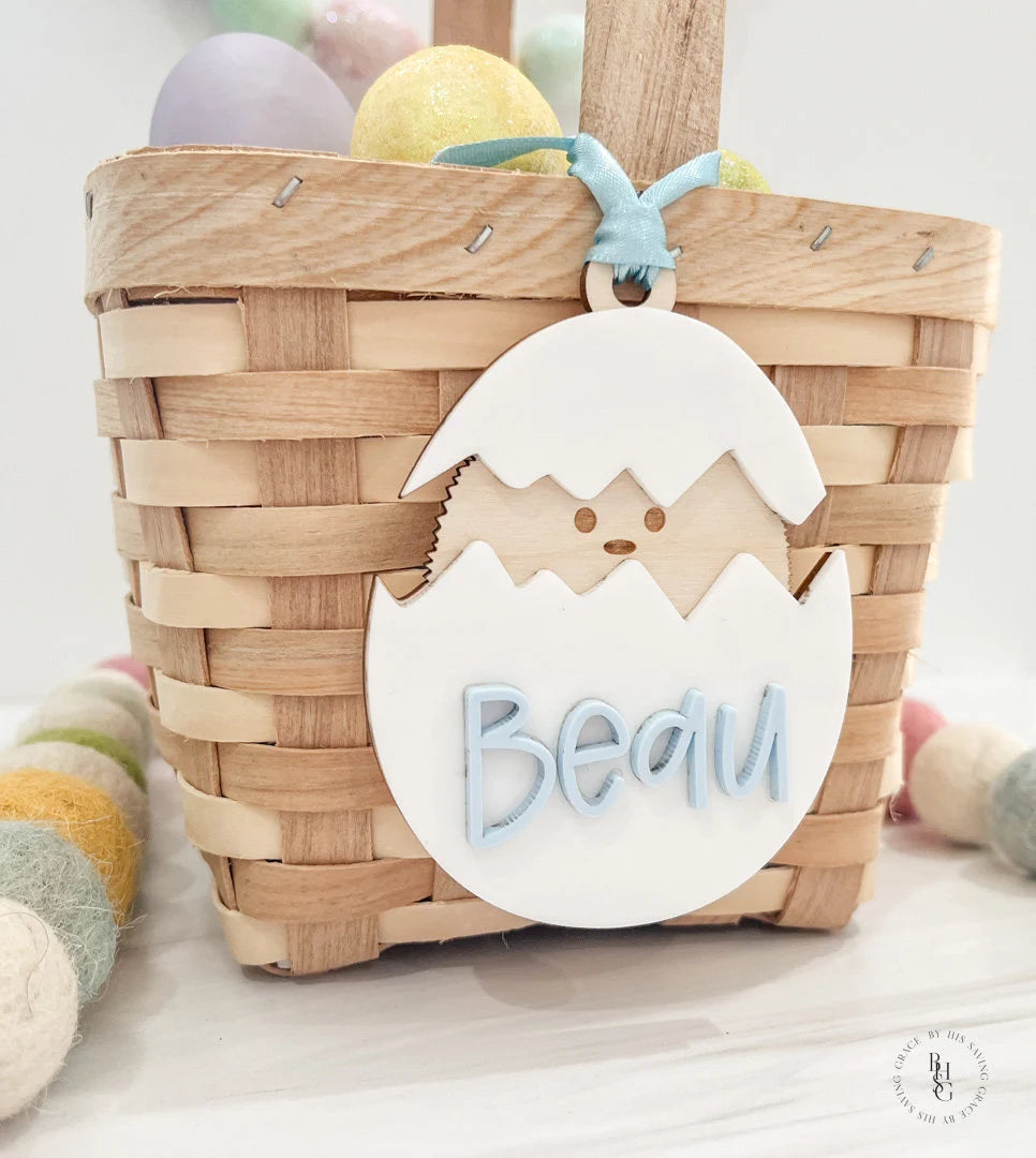 Easter Chick Name Tag