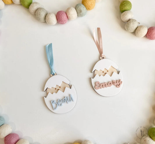 Easter Chick Name Tag