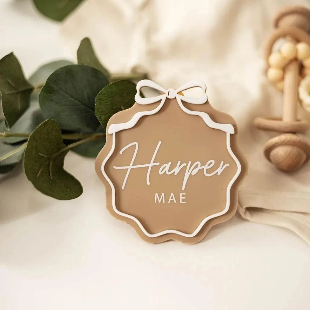 Interchangeable Number Bow Monthly Milestone Markers