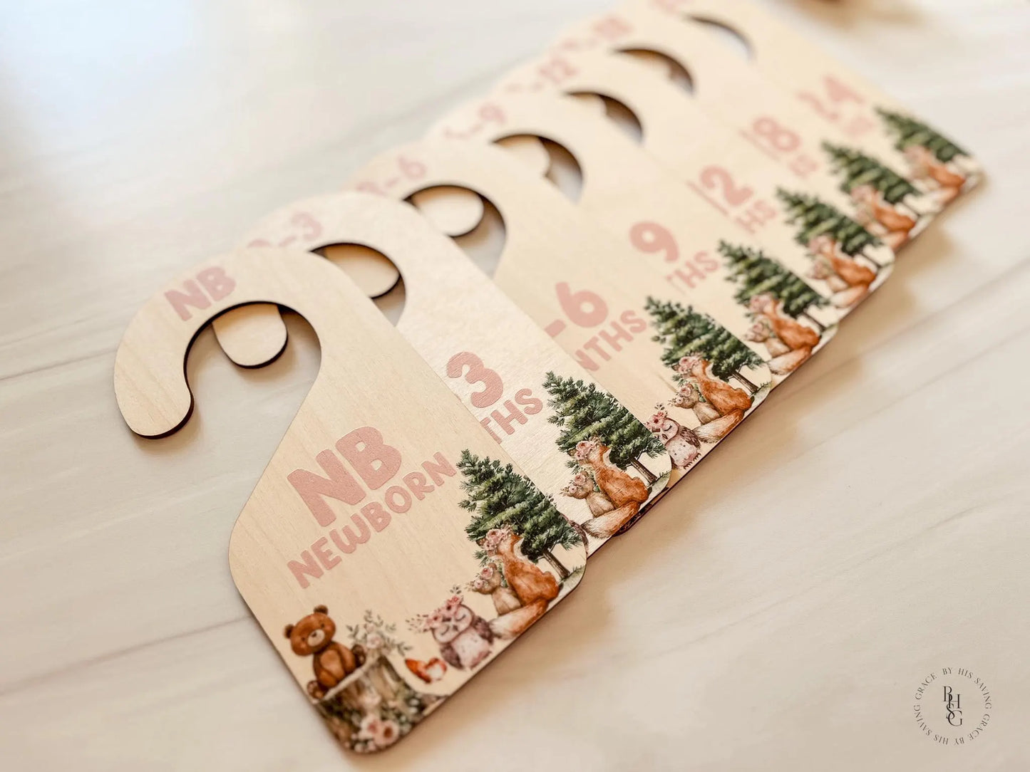 Woodland Closet Dividers & Matching Monthly Milestone Markers