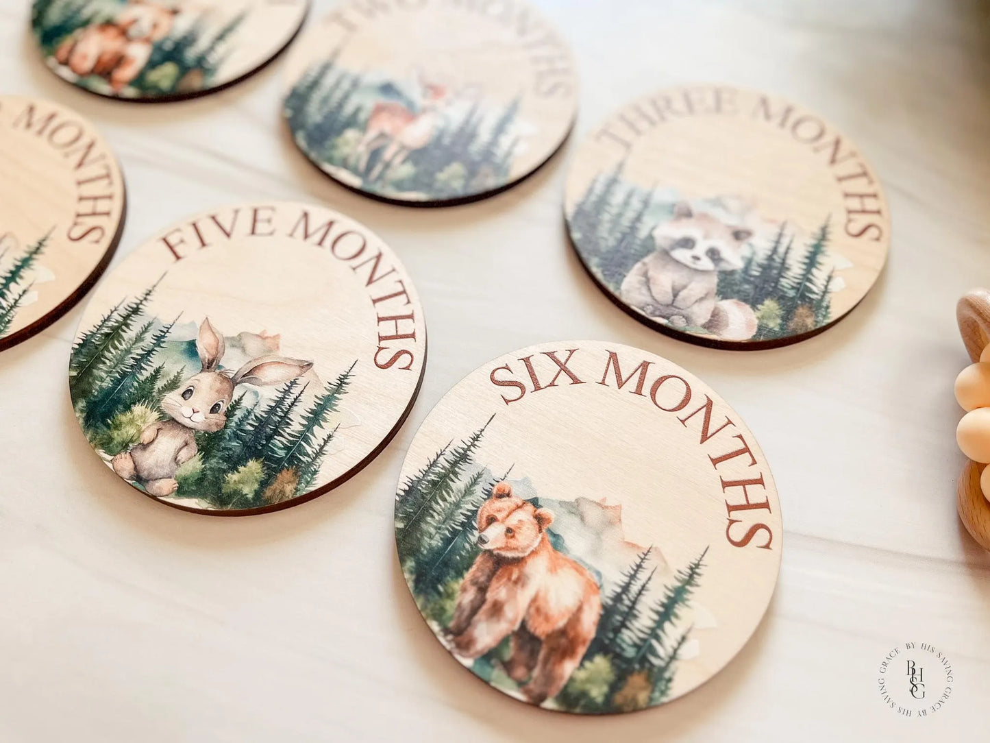 Woodland Closet Dividers & Matching Monthly Milestone Markers