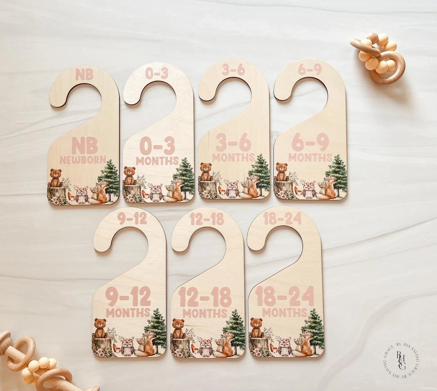 Woodland Closet Dividers & Matching Monthly Milestone Markers