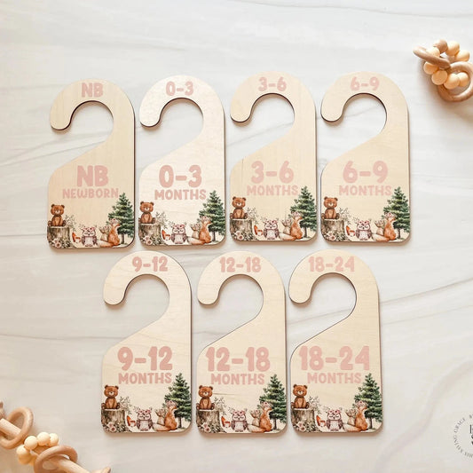 Woodland Closet Dividers & Matching Monthly Milestone Markers