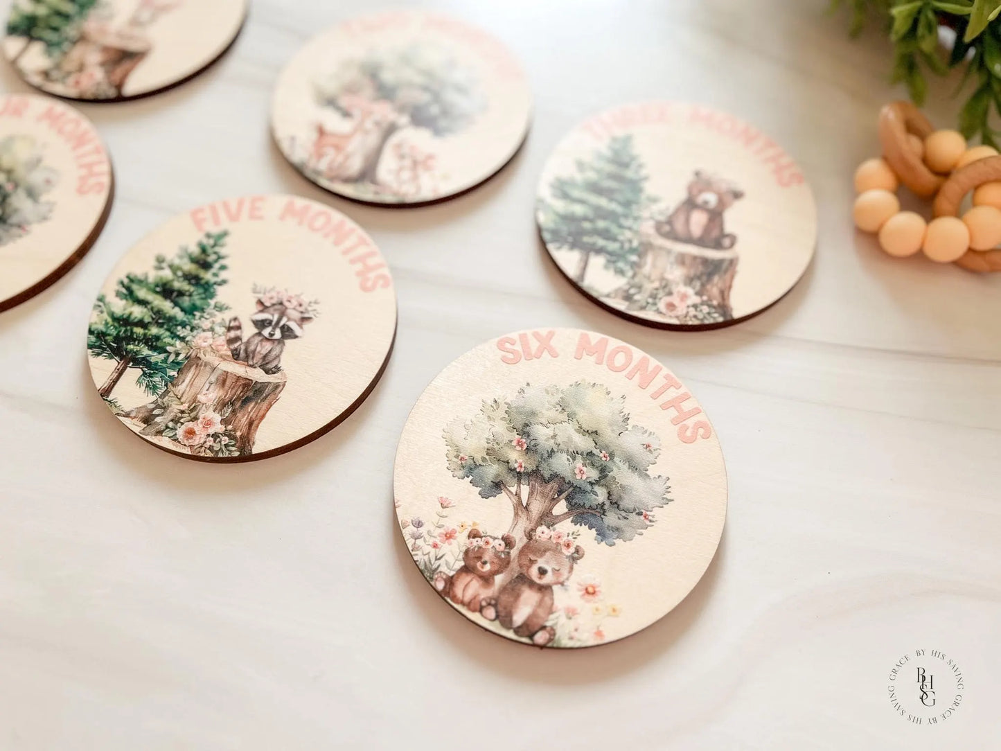 Woodland Closet Dividers & Matching Monthly Milestone Markers