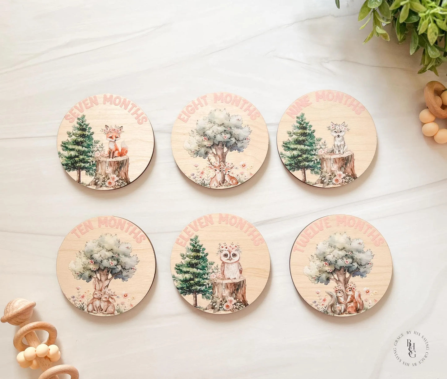 Woodland Closet Dividers & Matching Monthly Milestone Markers