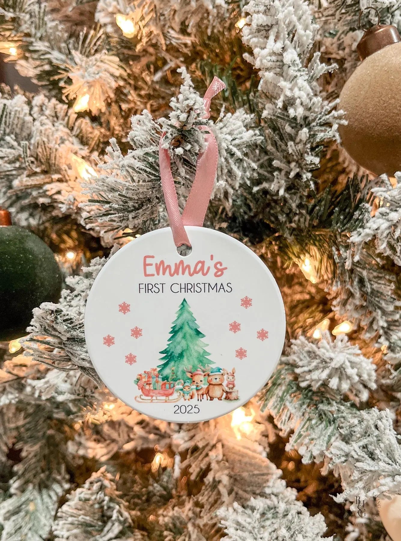 First Christmas Ceramic Ornament For Baby