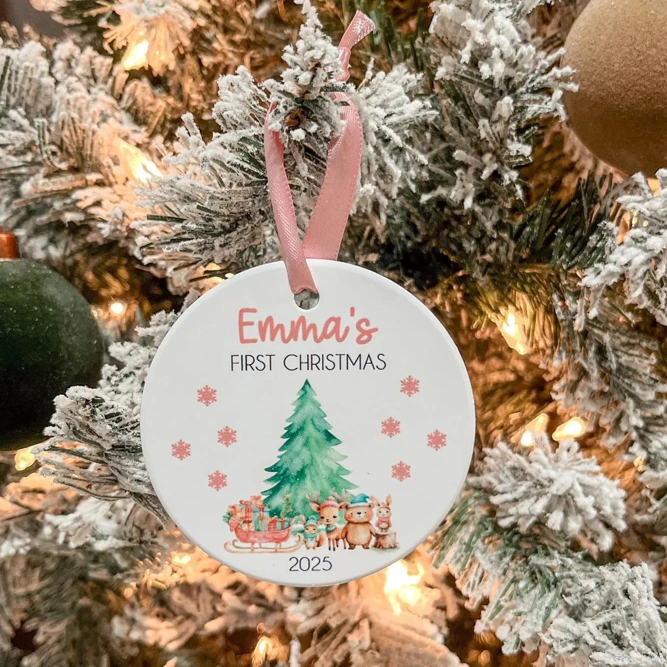 First Christmas Ceramic Ornament