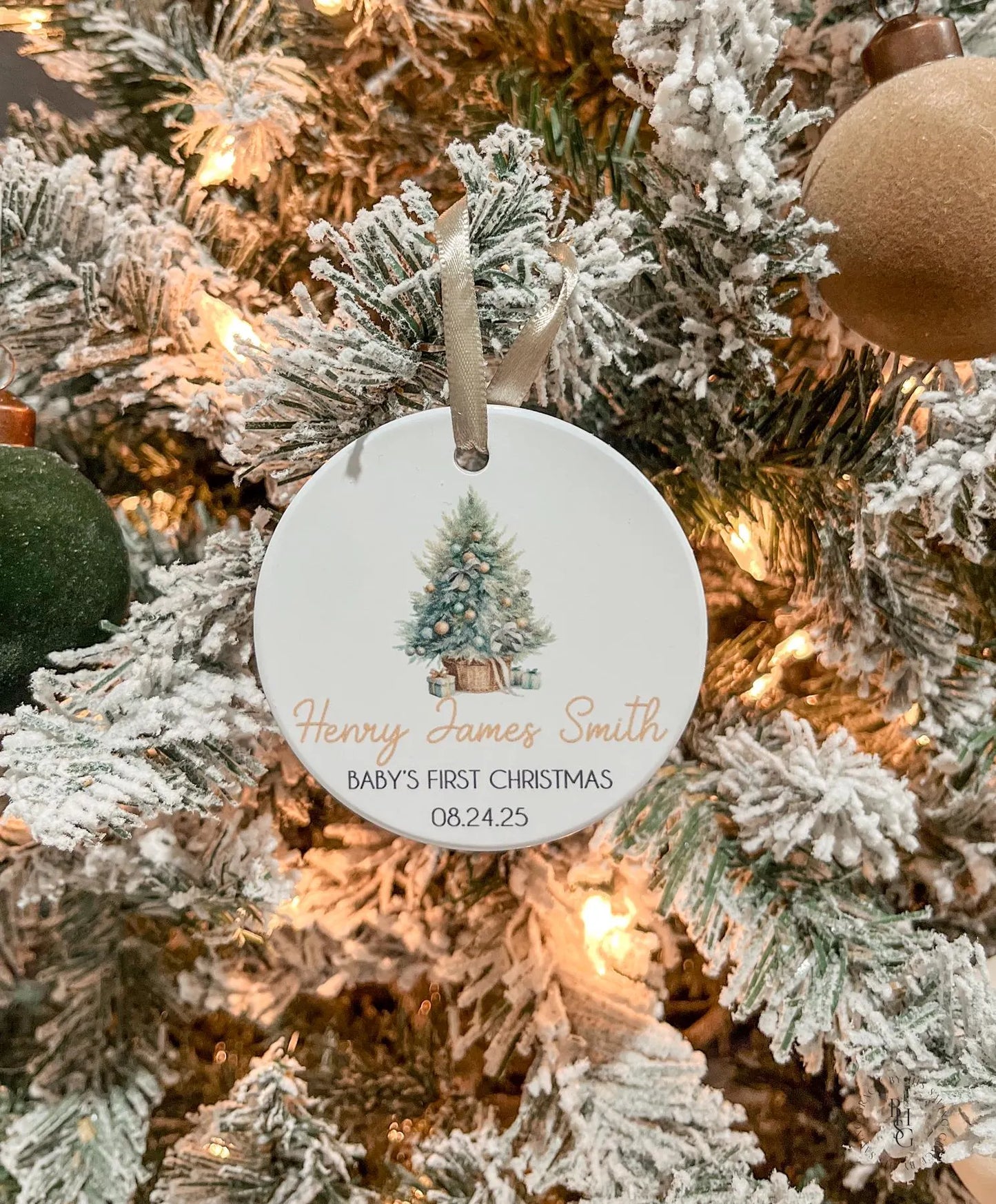 Baby's First Christmas Ceramic Ornament