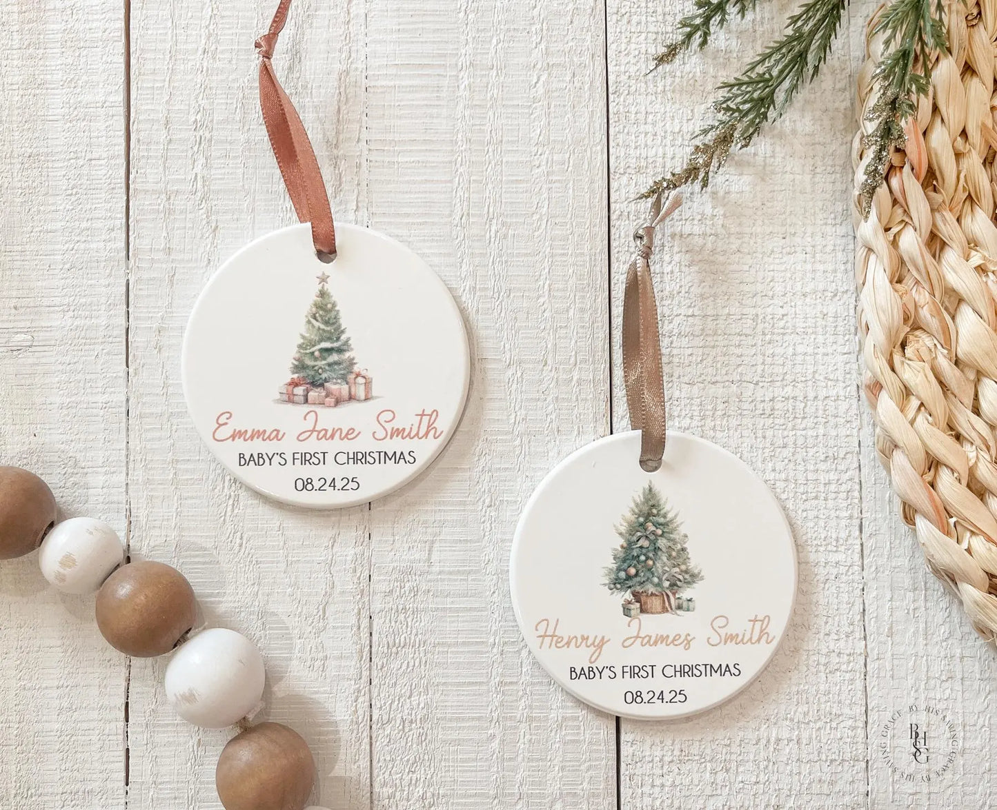 Baby's First Christmas Ceramic Ornament
