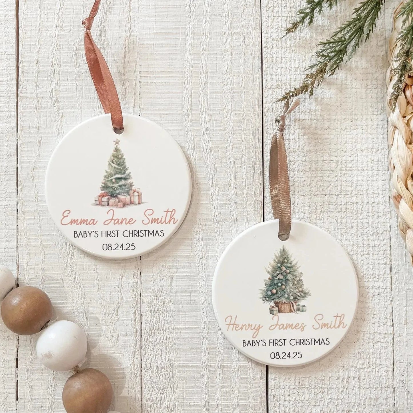 Baby's First Christmas Ceramic Ornament