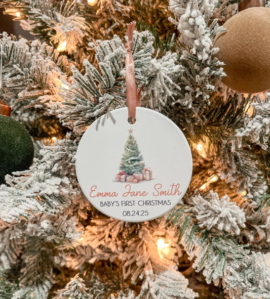 Baby's First Christmas Ceramic Ornament