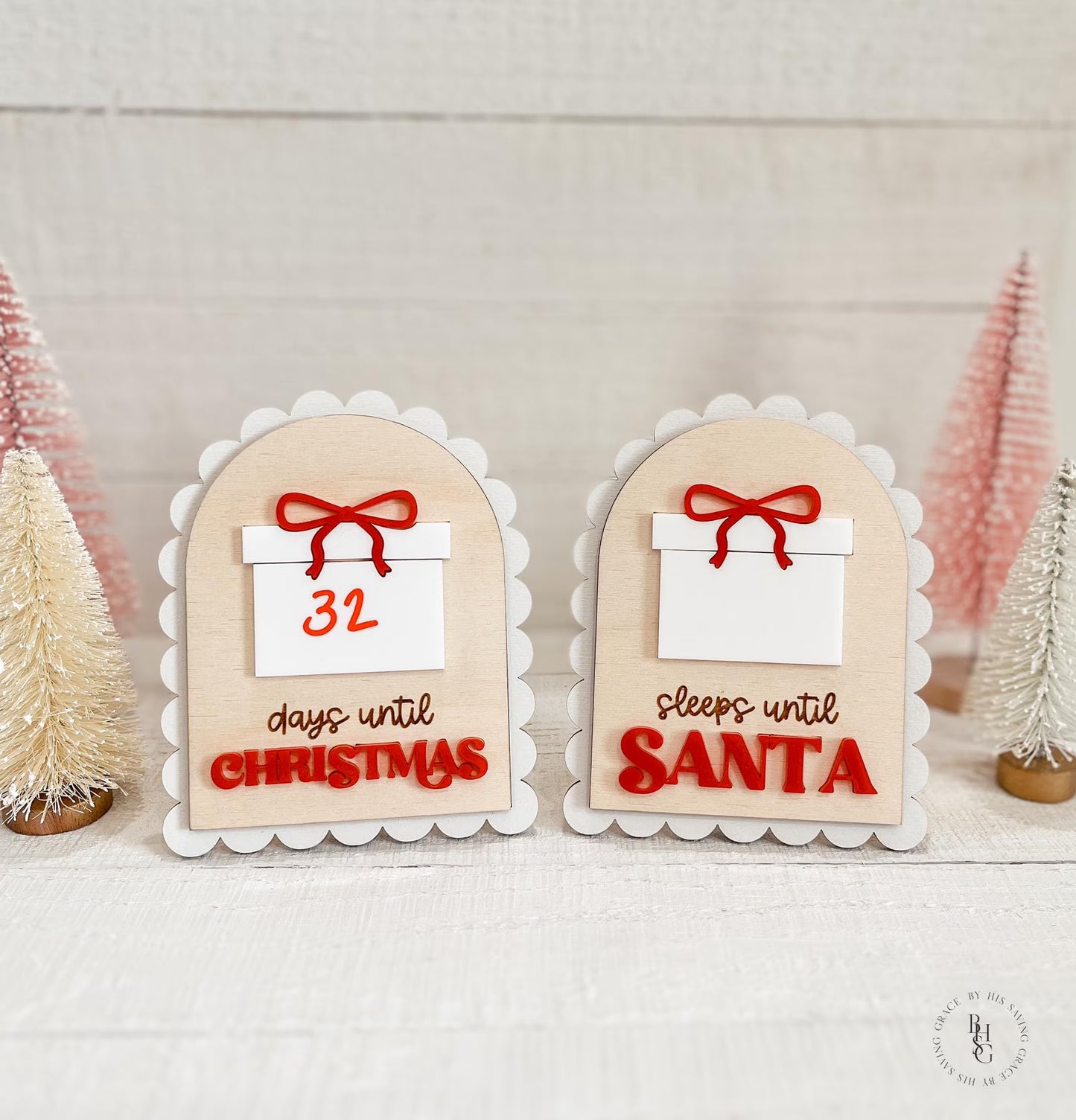 Dry Erase Countdown To Christmas Sign
