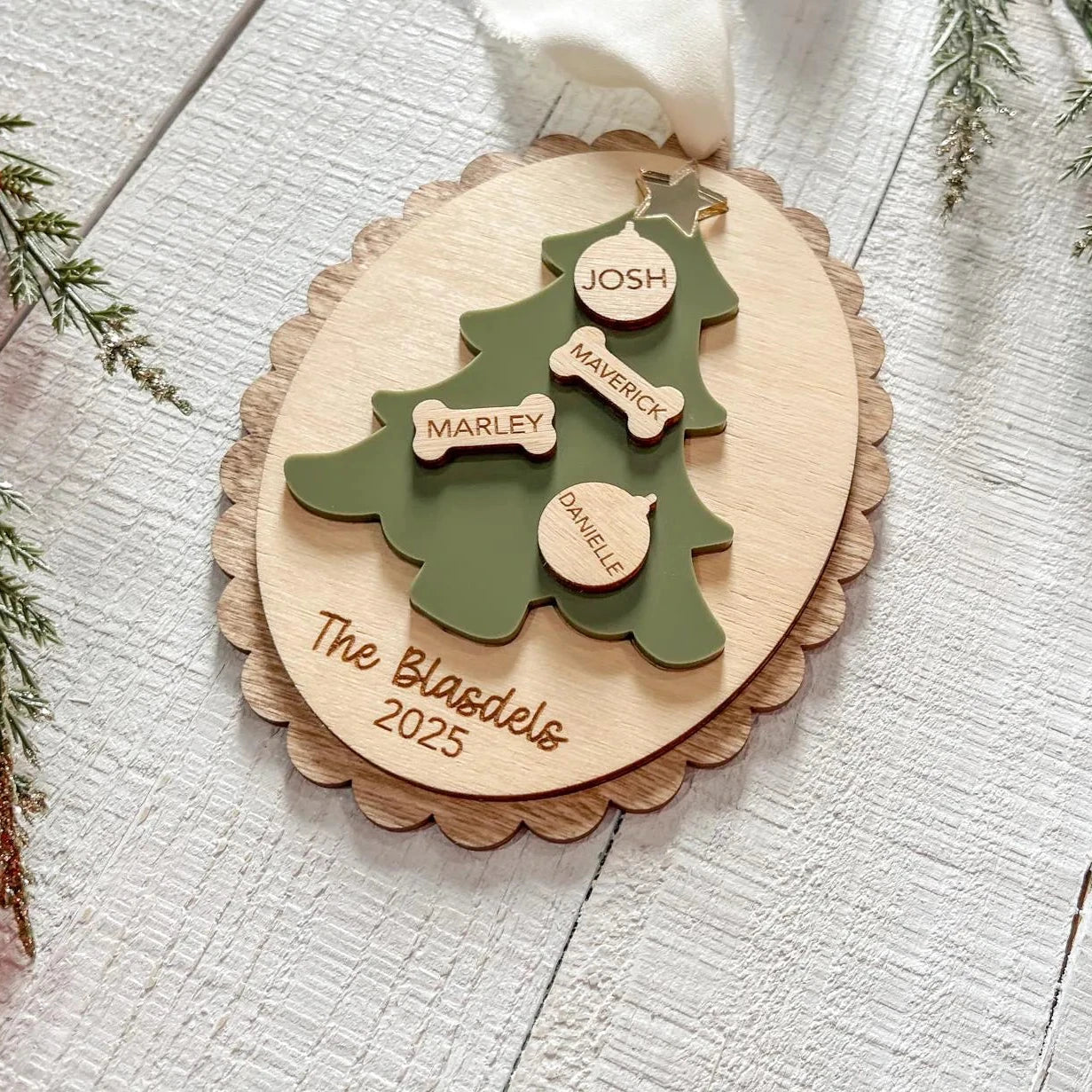 Family Christmas Tree Ornament