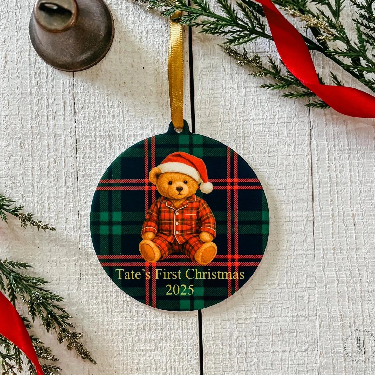 First Christmas Vintage Bear Ornament