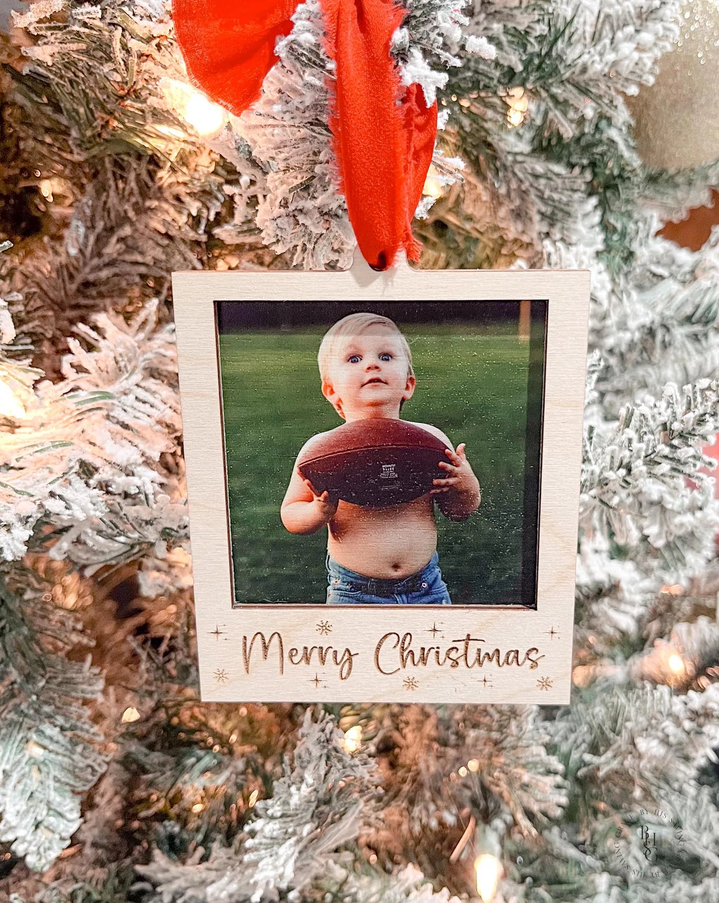 Custom Photo Strip Christmas Ornament