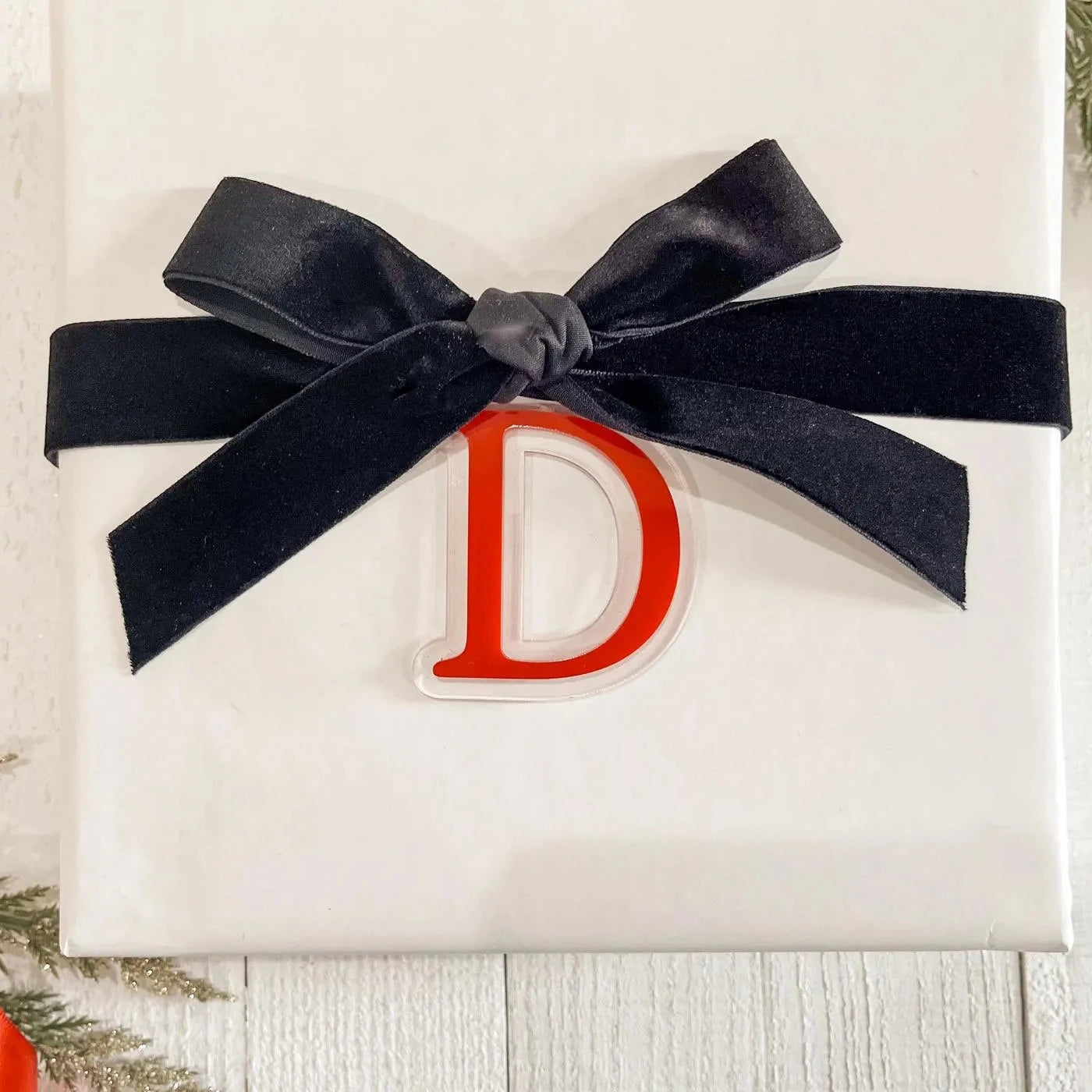Initial Stocking or Gift Tag