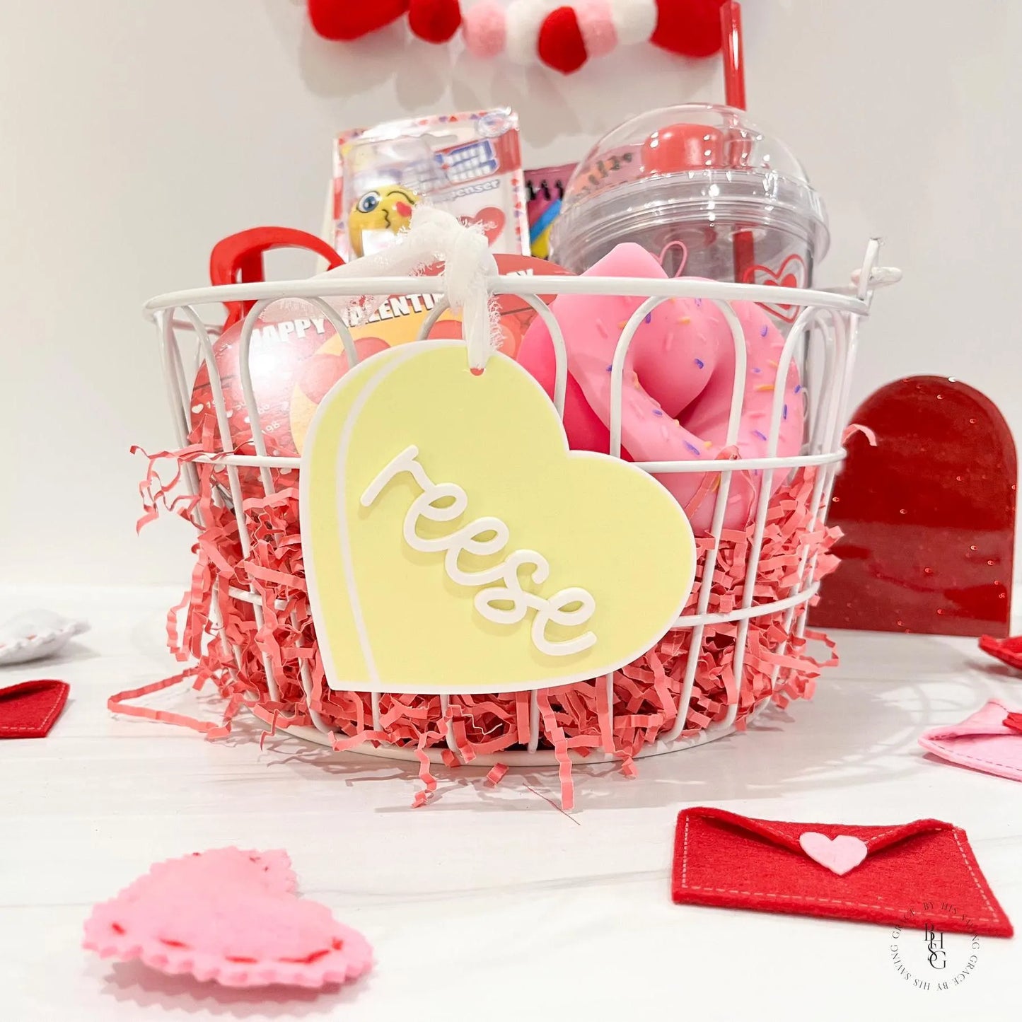 Personalized Conversation Heart Valentine’s Day Tag