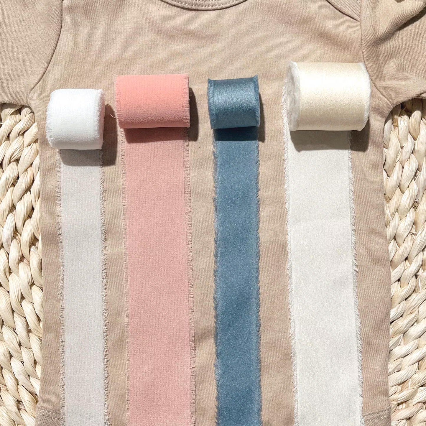 Baby Girl Announcement Signs with Ribbon
