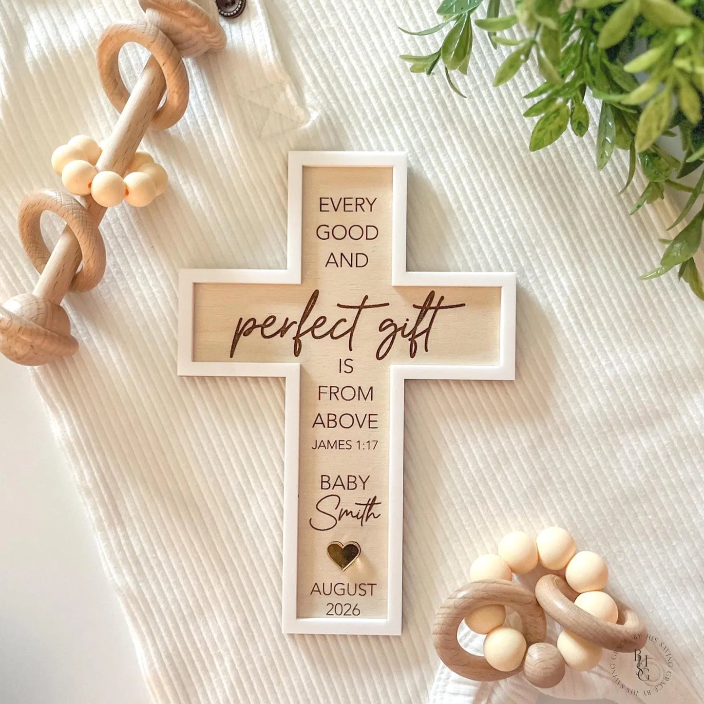 Religious Pregnancy Announcement Cross