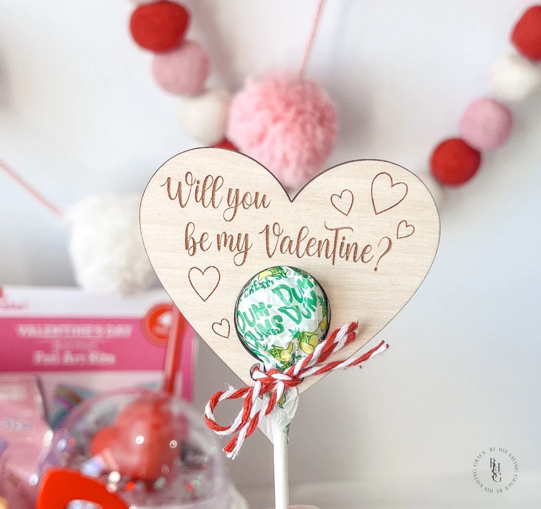 Lollipop Valentine's Holder