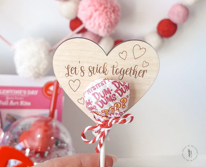 Lollipop Valentine's Holder