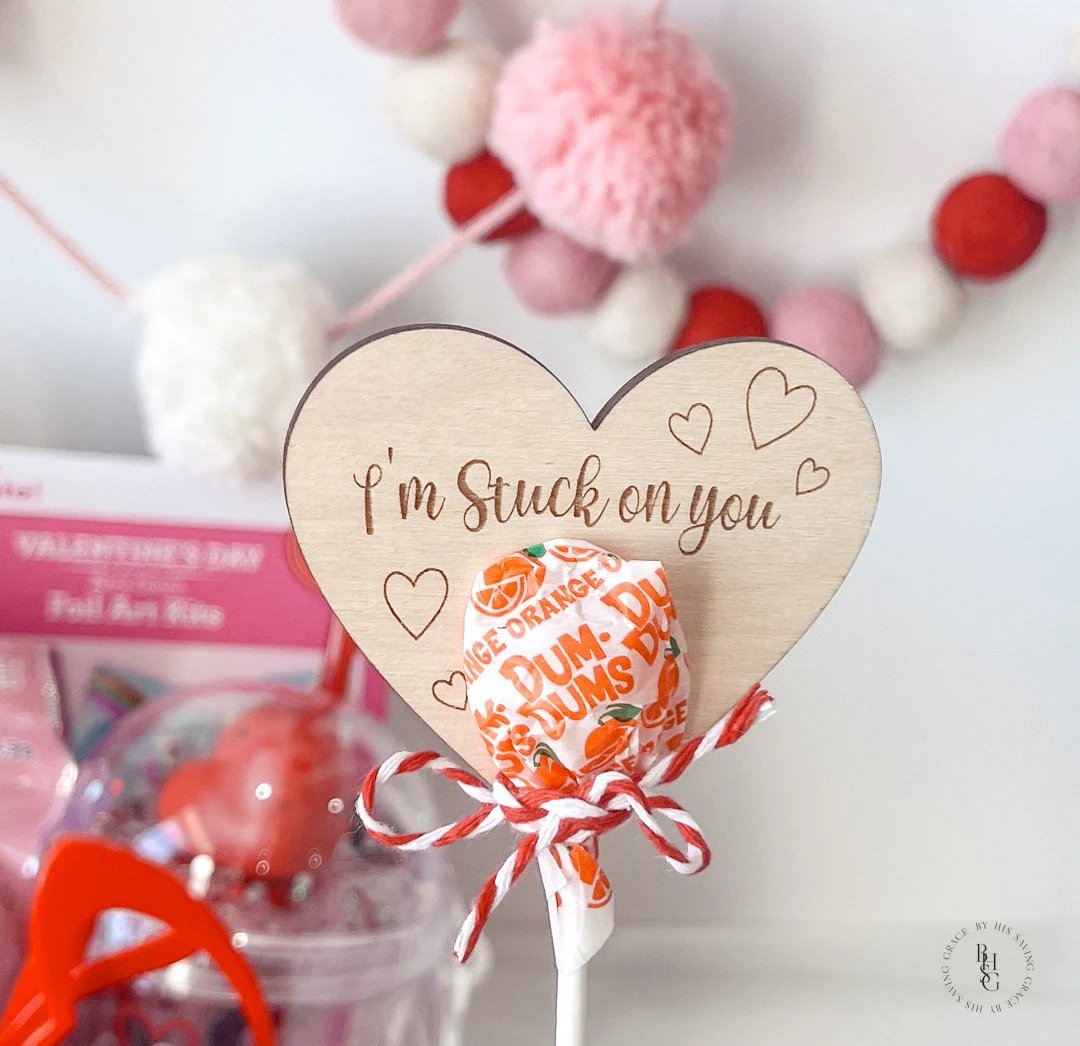 Lollipop Valentine's Holder