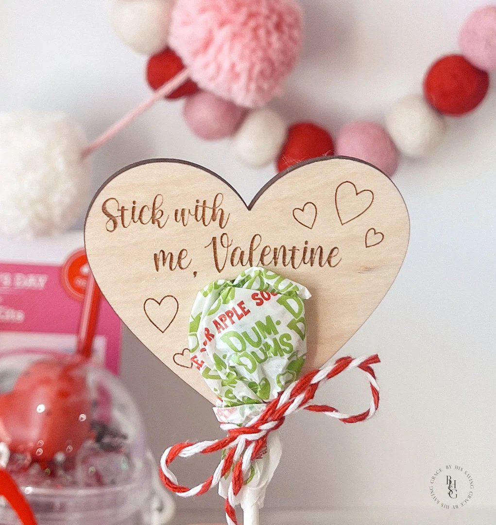 Lollipop Valentine's Holder