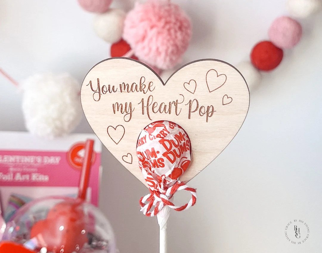 Lollipop Valentine's Holder