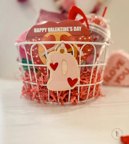 Retro Letter Valentine's Tag