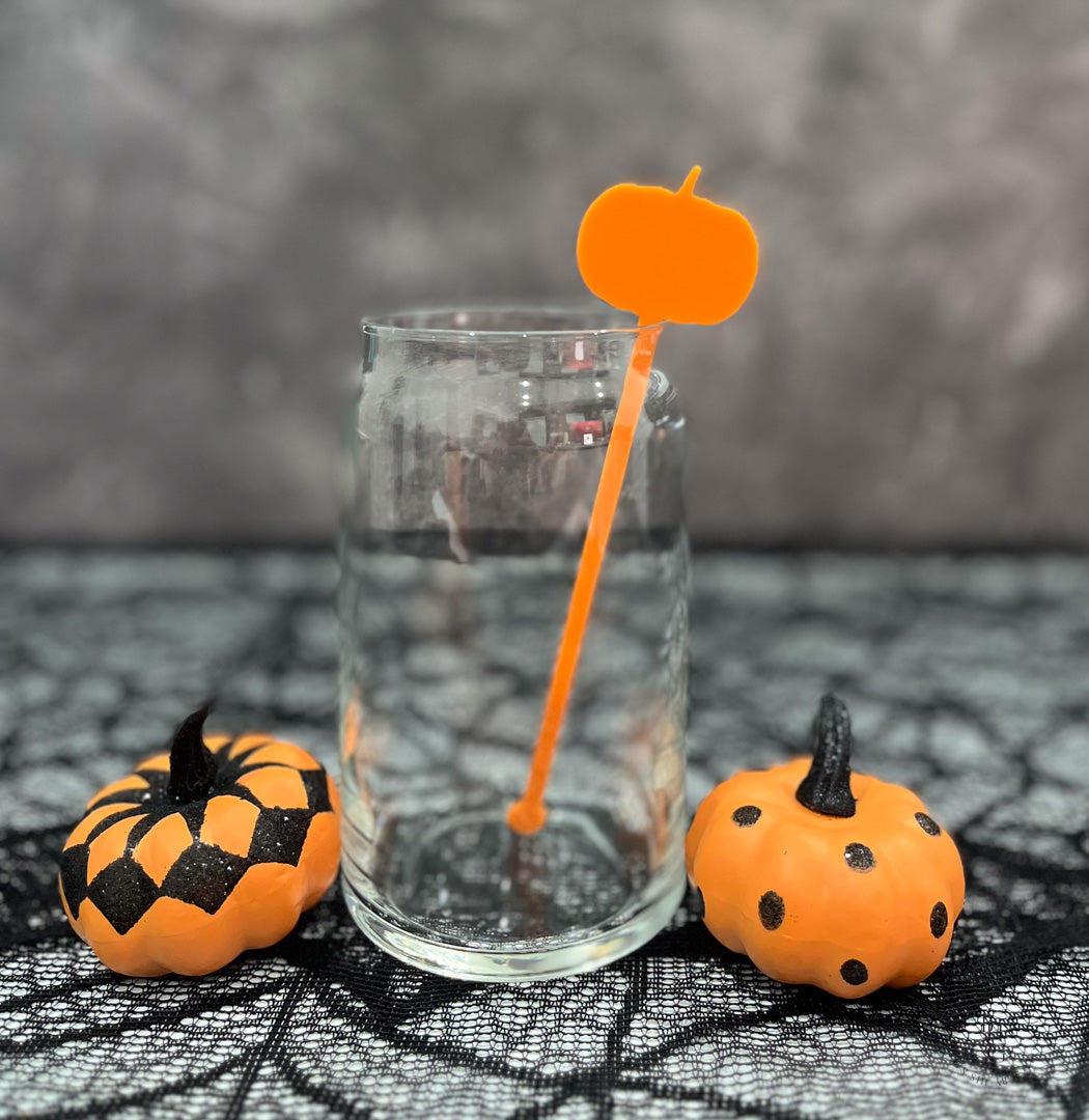 Set of 6 Halloween Drink Stir Sticks