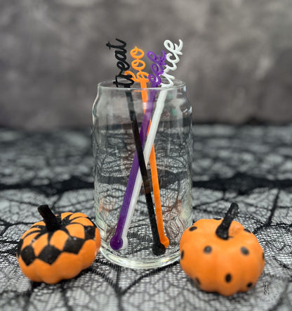 Set of 4 Halloween Drink Stir Sticks