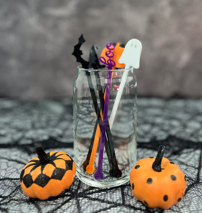 Set of 6 Halloween Drink Stir Sticks