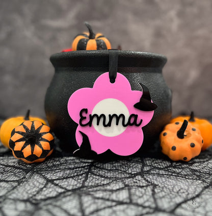 Daisy Halloween Name Tag with UV Printed Design