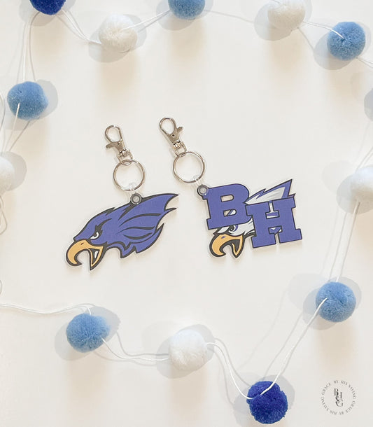 Barbers Hill Eagle Keychain