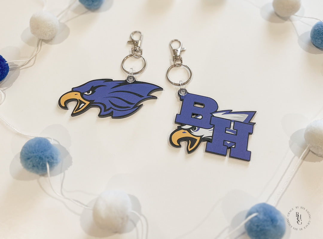 Barbers Hill Eagle Keychain