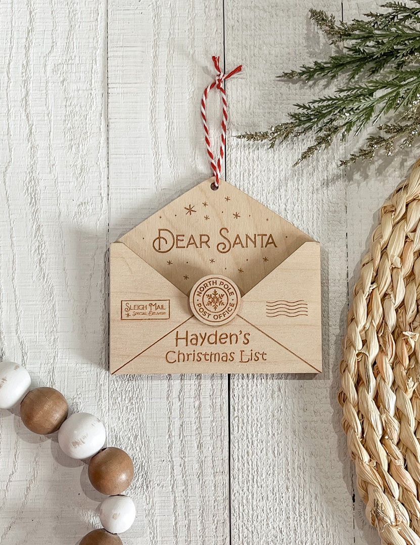 Personalized Letter to Santa Ornament