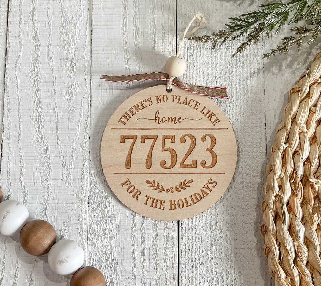 No Place Like Home Wooden Ornament