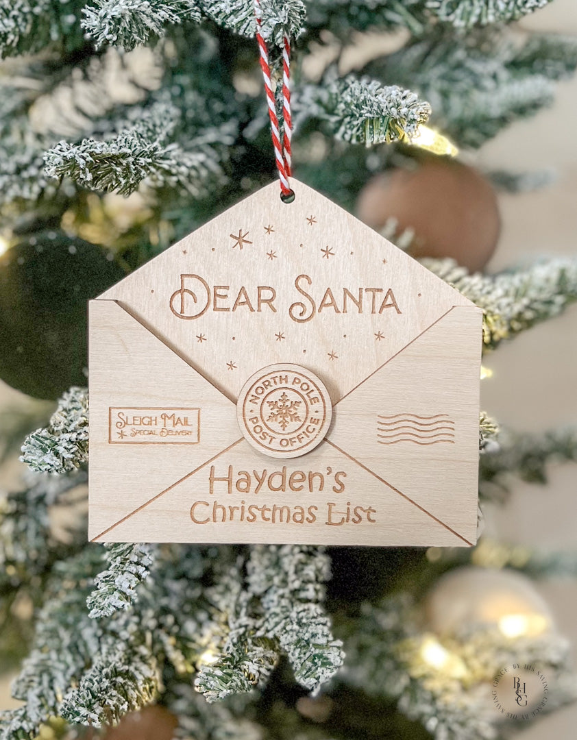 Personalized Letter to Santa Ornament