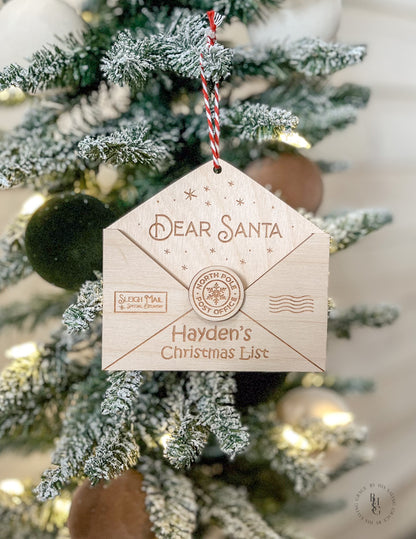 Personalized Letter to Santa Ornament