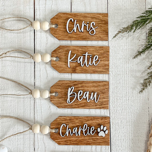 Personalized Stocking & Gift Tag