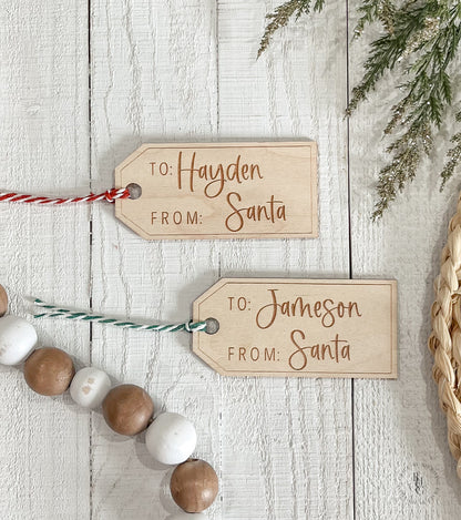 Personalized Wooden Gift Tag