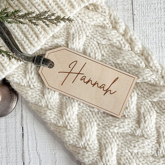 Personalized Stocking & Gift Tag