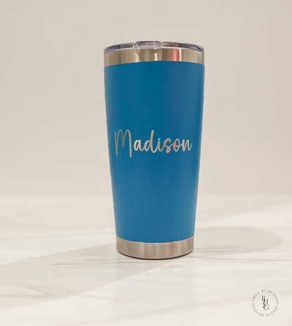 20oz Stainless Steel Drink Tumbler Engraved With Your Name