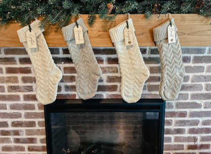 Personalized Wooden Stocking Tags | Gift Tags